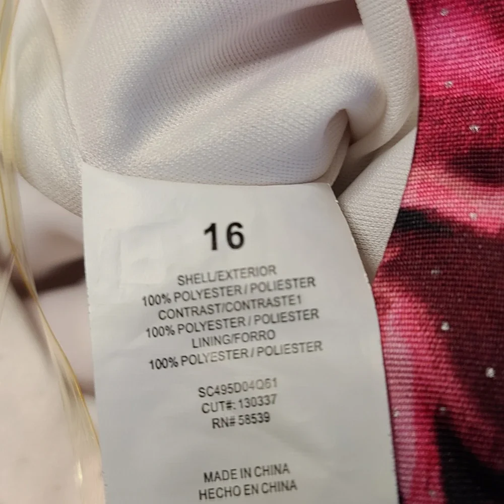 Speechless Kids High Low Dress Girls 16 Pink White‎ Floral Halter Formal Party
